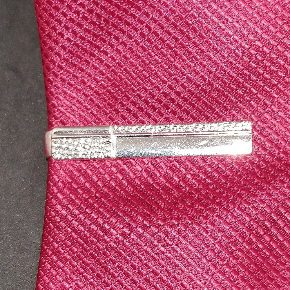 Speidel vintage tie bar necktie clip silvertone - Picture 2 of 5